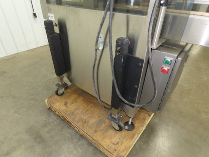 Automatic Case Flipper 4-1/2"x 8' Tabletop Belt Conveyor 78 FPM Box Turner 115V