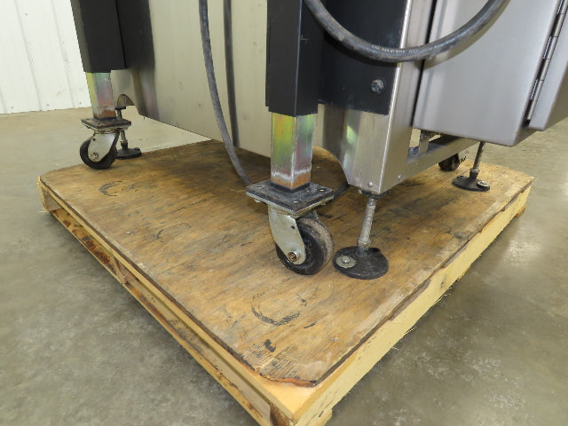 Automatic Case Flipper 4-1/2"x 8' Tabletop Belt Conveyor 78 FPM Box Turner 115V