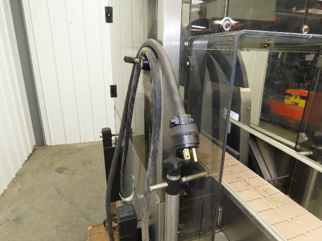Automatic Case Flipper 4-1/2"x 8' Tabletop Belt Conveyor 78 FPM Box Turner 115V