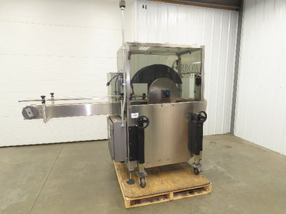 Automatic Case Flipper 4-1/2"x 8' Tabletop Belt Conveyor 78 FPM Box Turner 115V