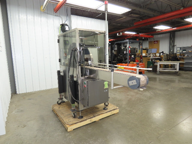 Automatic Case Flipper 4-1/2"x 8' Tabletop Belt Conveyor 78 FPM Box Turner 115V
