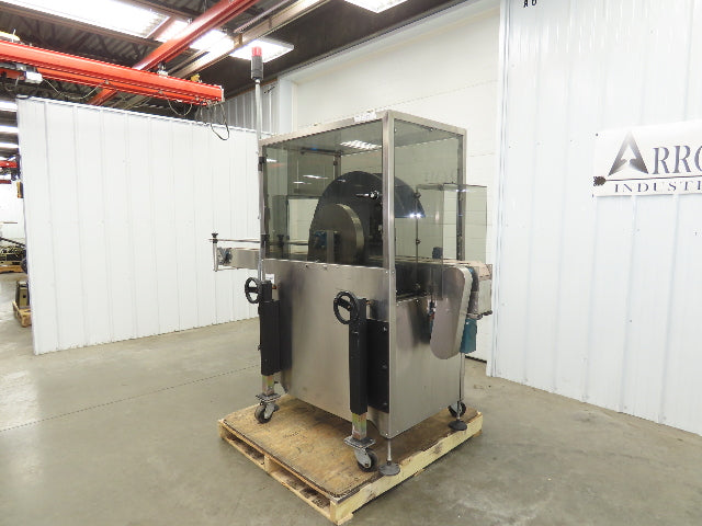 Automatic Case Flipper 4-1/2"x 8' Tabletop Belt Conveyor 78 FPM Box Turner 115V