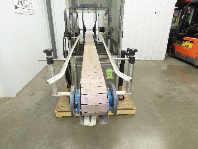 Automatic Case Flipper 4-1/2"x 8' Tabletop Belt Conveyor 78 FPM Box Turner 115V