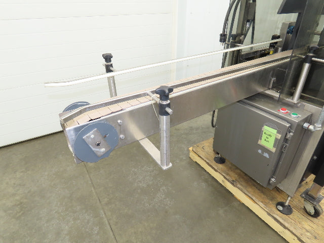 Automatic Case Flipper 4-1/2"x 8' Tabletop Belt Conveyor 78 FPM Box Turner 115V