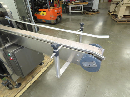 Automatic Case Flipper 4-1/2"x 8' Tabletop Belt Conveyor 78 FPM Box Turner 115V