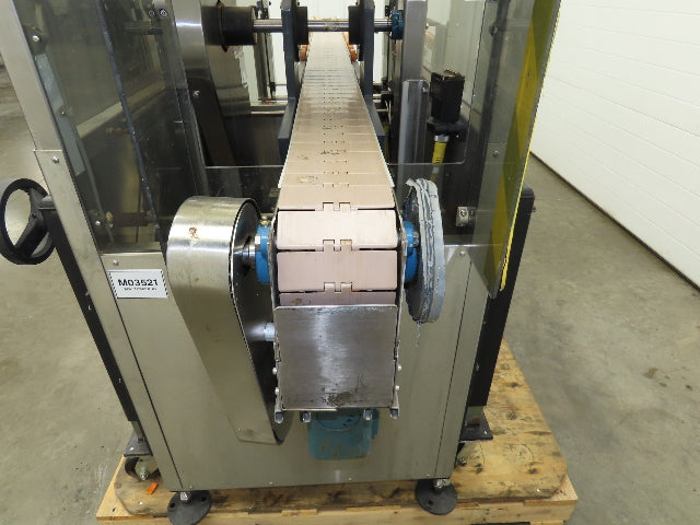 Automatic Case Flipper 4-1/2"x 10' Tabletop Belt Conveyor 33 FPM Box Turner 115V