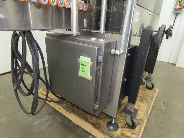 Automatic Case Flipper 4-1/2"x 10' Tabletop Belt Conveyor 33 FPM Box Turner 115V