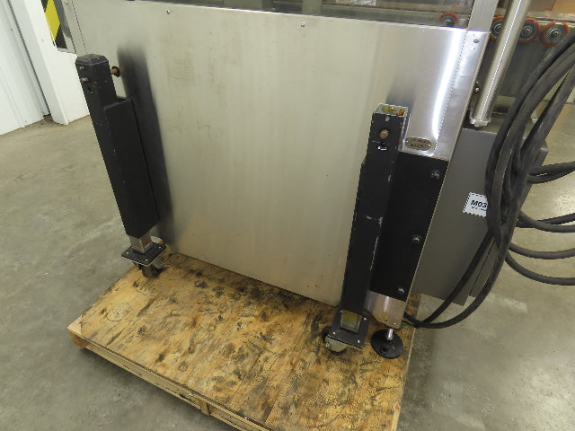 Automatic Case Flipper 4-1/2"x 10' Tabletop Belt Conveyor 33 FPM Box Turner 115V
