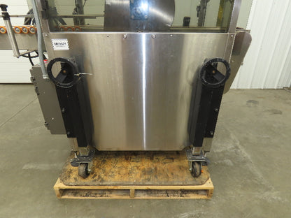 Automatic Case Flipper 4-1/2"x 10' Tabletop Belt Conveyor 33 FPM Box Turner 115V