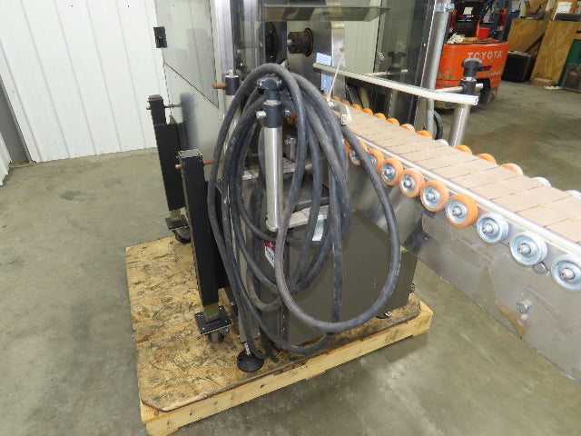 Automatic Case Flipper 4-1/2"x 10' Tabletop Belt Conveyor 33 FPM Box Turner 115V