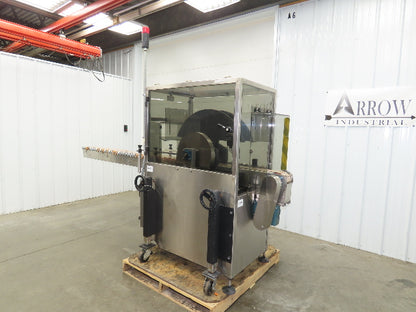 Automatic Case Flipper 4-1/2"x 10' Tabletop Belt Conveyor 33 FPM Box Turner 115V