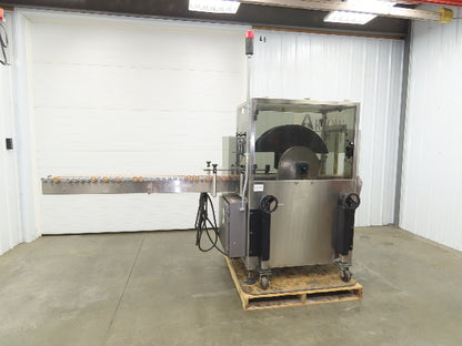 Automatic Case Flipper 4-1/2"x 10' Tabletop Belt Conveyor 33 FPM Box Turner 115V