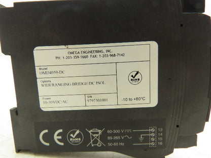 Omega Engineering DMD 4059-DC Strain Gauge to DC Isolated Transmitter 10-30V