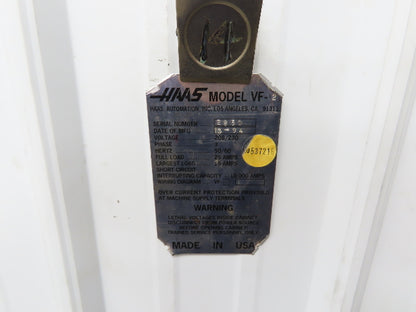 Haas VF-2 CNC Vertical 40-Taper Mill Spindle & Motor Assembly 208-230V 3Ph