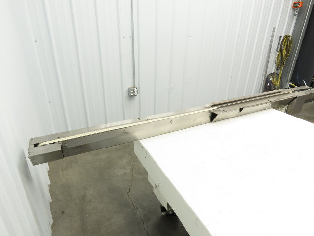 7.5"W x 84" Stainless Conveyor 1" Belt Width 60 FPM 98"OAL .25kw 230/460V 3PH