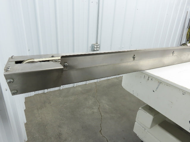 7.5"W x 84" Stainless Conveyor 1" Belt Width 60 FPM 98"OAL .25kw 230/460V 3PH