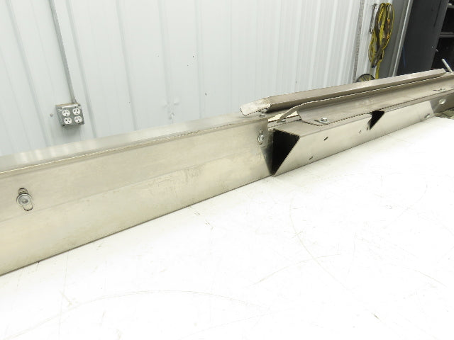 7.5"W x 84" Stainless Conveyor 1" Belt Width 60 FPM 98"OAL .25kw 230/460V 3PH