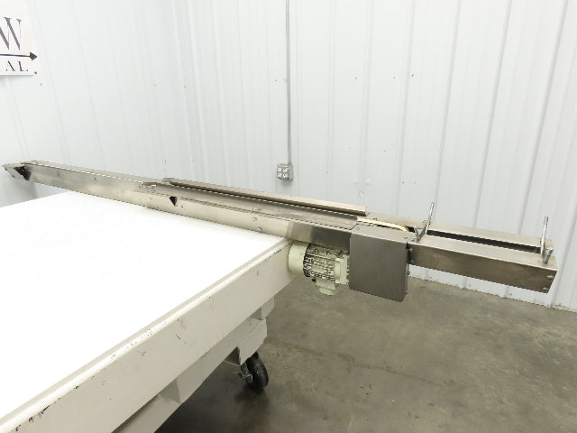 7.5"W x 84" Stainless Conveyor 1" Belt Width 60 FPM 98"OAL .25kw 230/460V 3PH