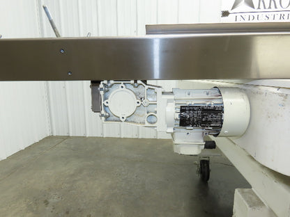 7.5"W x 84" Stainless Conveyor 1" Belt Width 60 FPM 98"OAL .25kw 230/460V 3PH