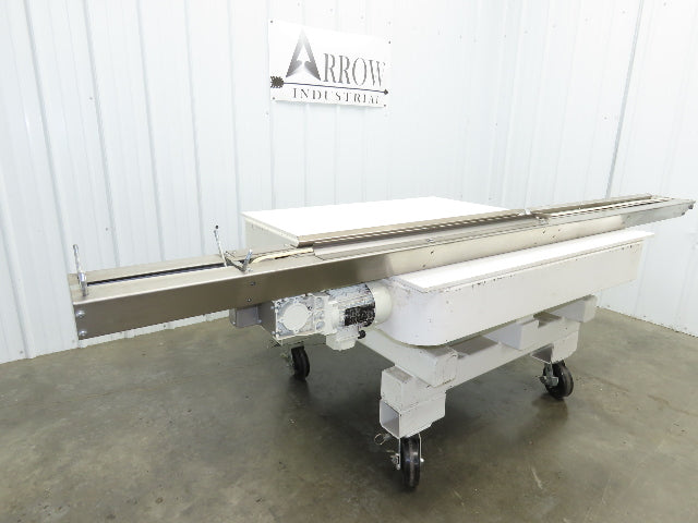 7.5"W x 84" Stainless Conveyor 1" Belt Width 60 FPM 98"OAL .25kw 230/460V 3PH