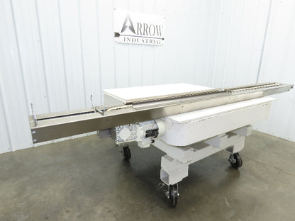 7.5"W x 84" Stainless Conveyor 1" Belt Width 60 FPM 98"OAL .25kw 230/460V 3PH