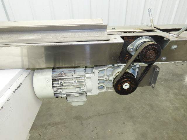 7.5"W x 84" Stainless Conveyor 1" Belt Width 60 FPM 98"OAL .25kw 230/460V 3PH