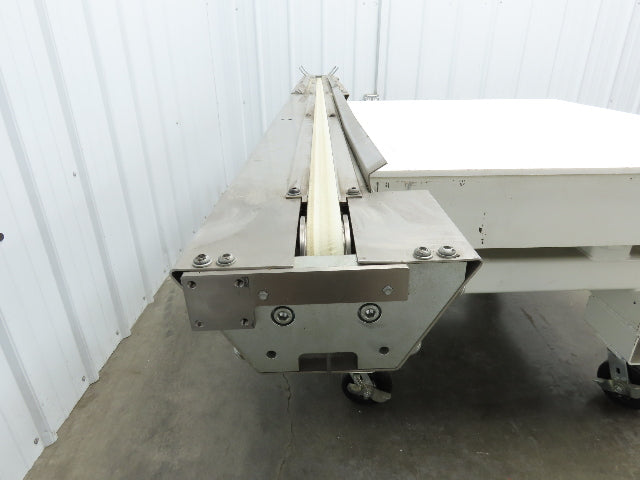 7.5"W x 84" Stainless Conveyor 1" Belt Width 60 FPM 98"OAL .25kw 230/460V 3PH