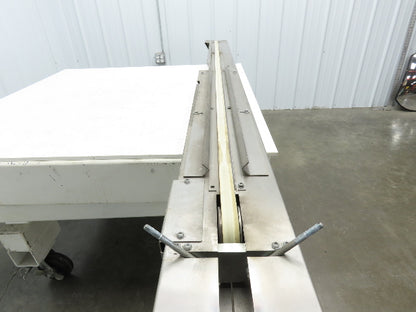 7.5"W x 84" Stainless Conveyor 1" Belt Width 60 FPM 98"OAL .25kw 230/460V 3PH