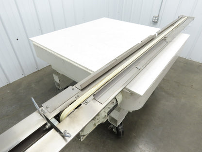 7.5"W x 84" Stainless Conveyor 1" Belt Width 60 FPM 98"OAL .25kw 230/460V 3PH