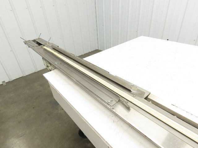7.5"W x 84" Stainless Conveyor 1" Belt Width 60 FPM 98"OAL .25kw 230/460V 3PH