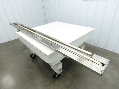 7.5"W x 84" Stainless Conveyor 1" Belt Width 60 FPM 98"OAL .25kw 230/460V 3PH