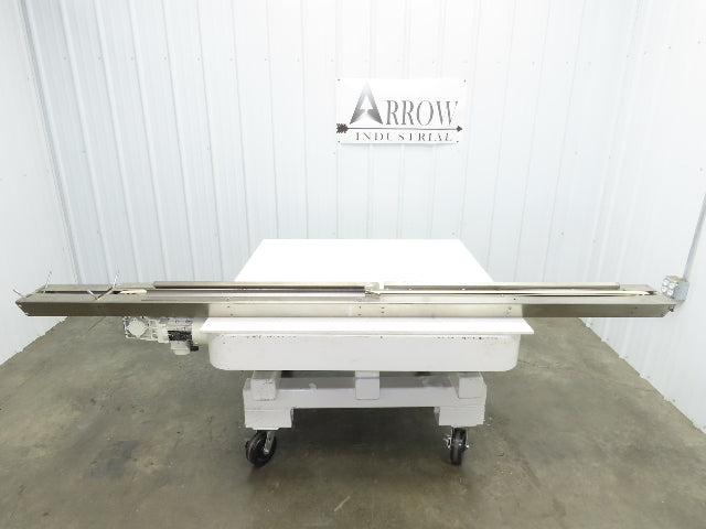 7.5"W x 84" Stainless Conveyor 1" Belt Width 60 FPM 98"OAL .25kw 230/460V 3PH