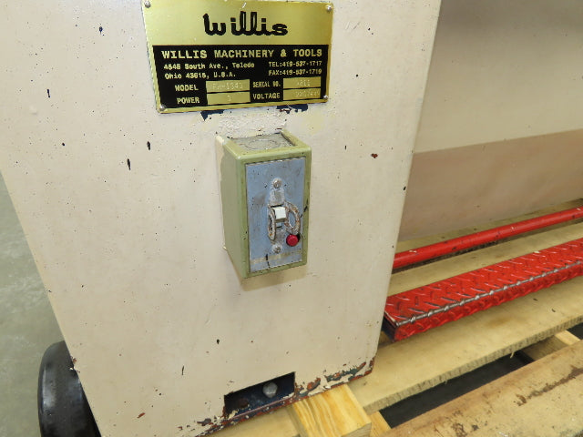 Willis PR1340 Micro Cut Turning Lathe 340x900mm 480V 3Hp 3Ph 36mm Bore Gap Bed