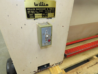 Willis PR1340 Micro Cut Turning Lathe 340x900mm 480V 3Hp 3Ph 36mm Bore Gap Bed