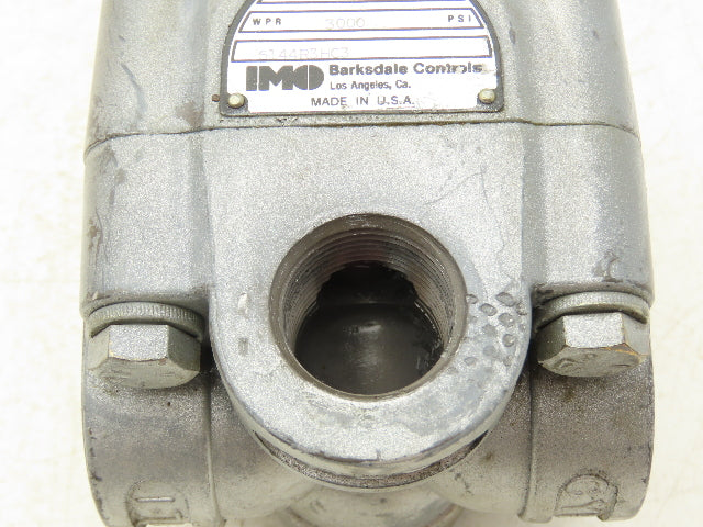 IMO Barksdale 6144R3HC3 Directional Control Valve High Pressure Side Porting