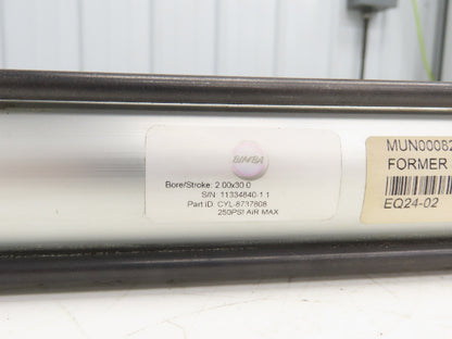 Bimba CYL-8737808 Pneumatic Air Cylinder 2" Bore 29-1/2" 5/8" Rod Stroke 250 PSI