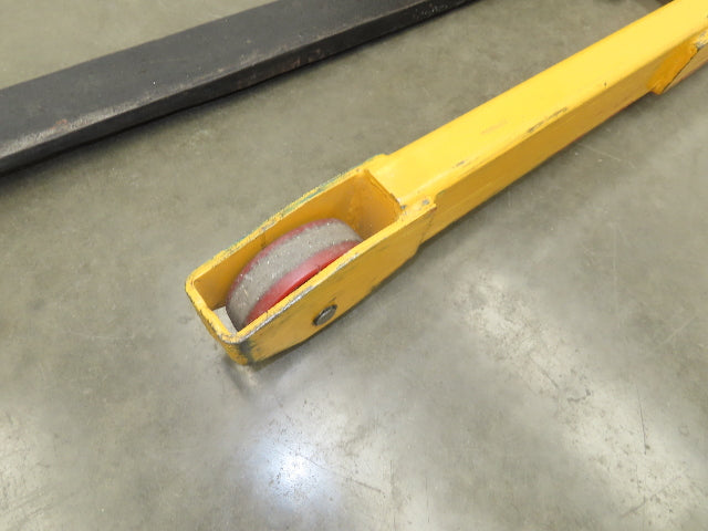 Uline H-2651 Straddle Pallet Stacker Forklift 2200 lb 63" 12V Lift Manual Push