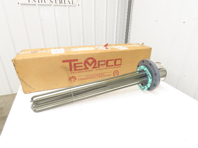 Tempco TFP02720 Flanged Immersion Heater 24kw 480V 3PH 33"Tubes 10"OD