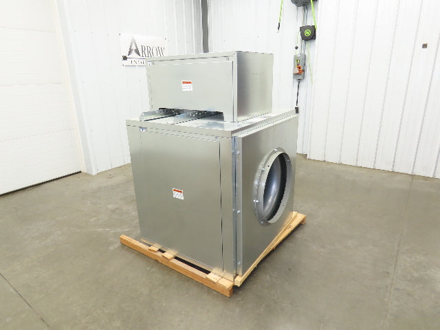 Greenheck BSQ Square Centrifugal Inline Fan 2Hp 230/460V 3Ph 7534 CFM