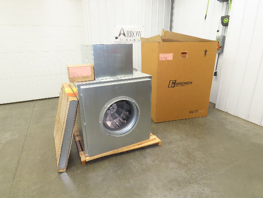 Greenheck BSQ Square Centrifugal Inline Fan 2Hp 230/460V 3Ph 7534 CFM