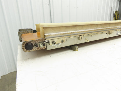 QC Industries 10"W x 47.5"L Low Profile Flat Belt Conveyor 250mm 115V 12FPM