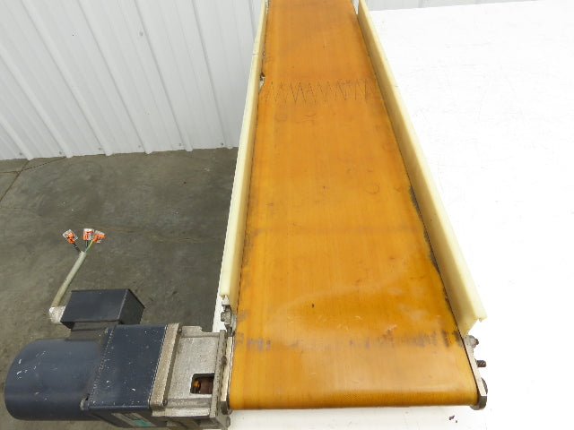 QC Industries 10"W x 47.5"L Low Profile Flat Belt Conveyor 250mm 115V 12FPM