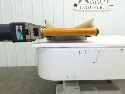 QC Industries 10"W x 47.5"L Low Profile Flat Belt Conveyor 250mm 115V 12FPM