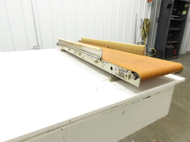 QC Industries 10"W x 47.5"L Low Profile Flat Belt Conveyor 250mm 115V 12FPM