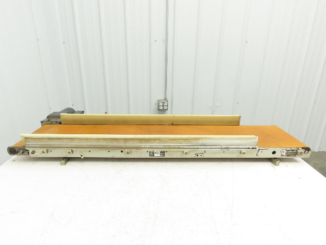 QC Industries 10"W x 47.5"L Low Profile Flat Belt Conveyor 250mm 115V 12FPM