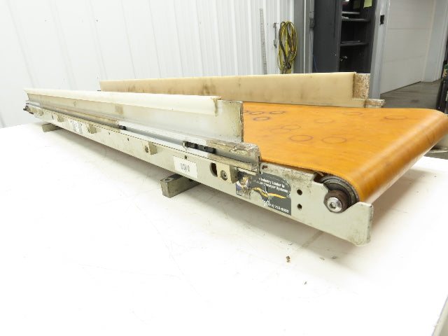 QC Industries 10"W x 47.5"L Low Profile Flat Belt Conveyor 250mm 115V 12FPM