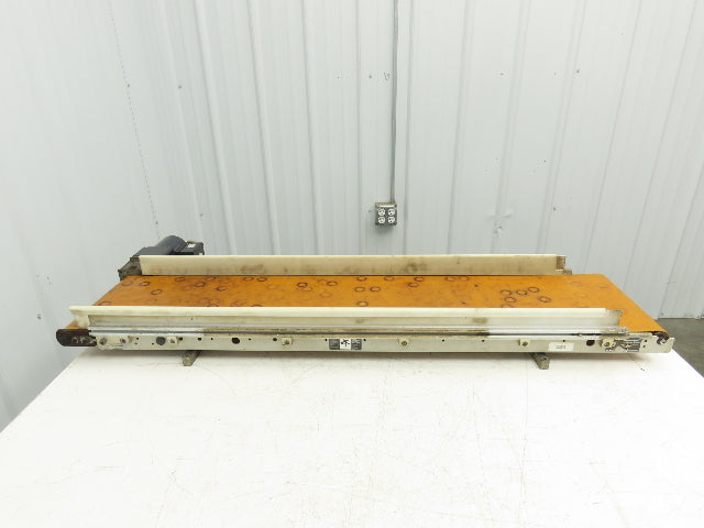 QC Industries 10"W x 47.5"L Low Profile Flat Belt Conveyor 250mm 115V 12FPM