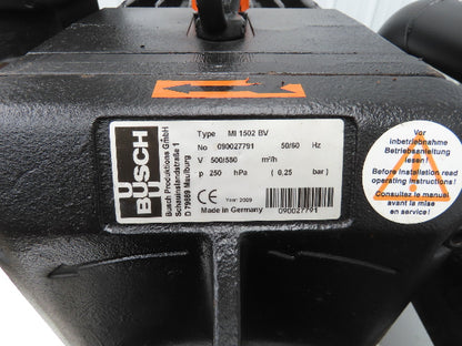 Busch MI 1502 BV Mink Dry Claw Rotary Vacuum Compressor Pump 376 CFM 20Hp READ