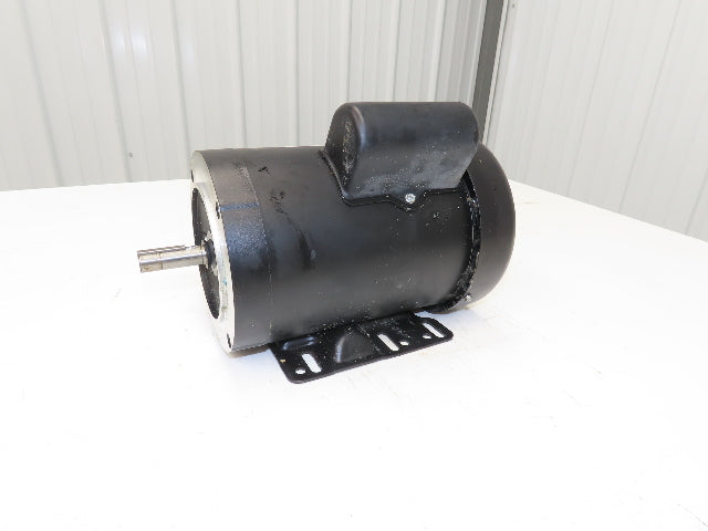 World Wide AC Motor 3/4Hp 1 Ph 1725 RPM 120/240 VAC 10.0/5.0 A 56C 5/8" Shaft