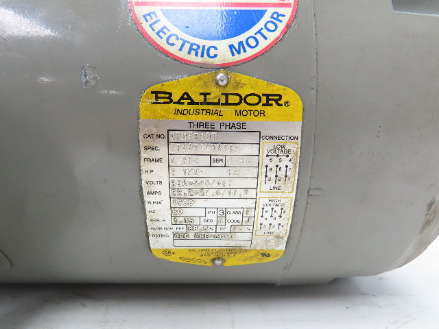 Baldor VBM3710T Brake Motor 7.5Hp 1760 RPM 230/460V 3PH 213TC Stearns